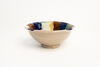 Drip Clay Bowl Artisanal Handmade Gray Colors Colorful