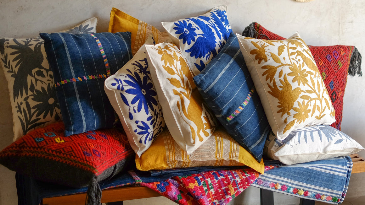 Pillowcases with beautiful Mexican designs