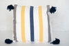 Teotitlan Pompom Striped Pillowcase